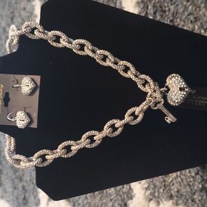 ◇Traci Lynn Love BIG Bling Necklace & Earring Set◇